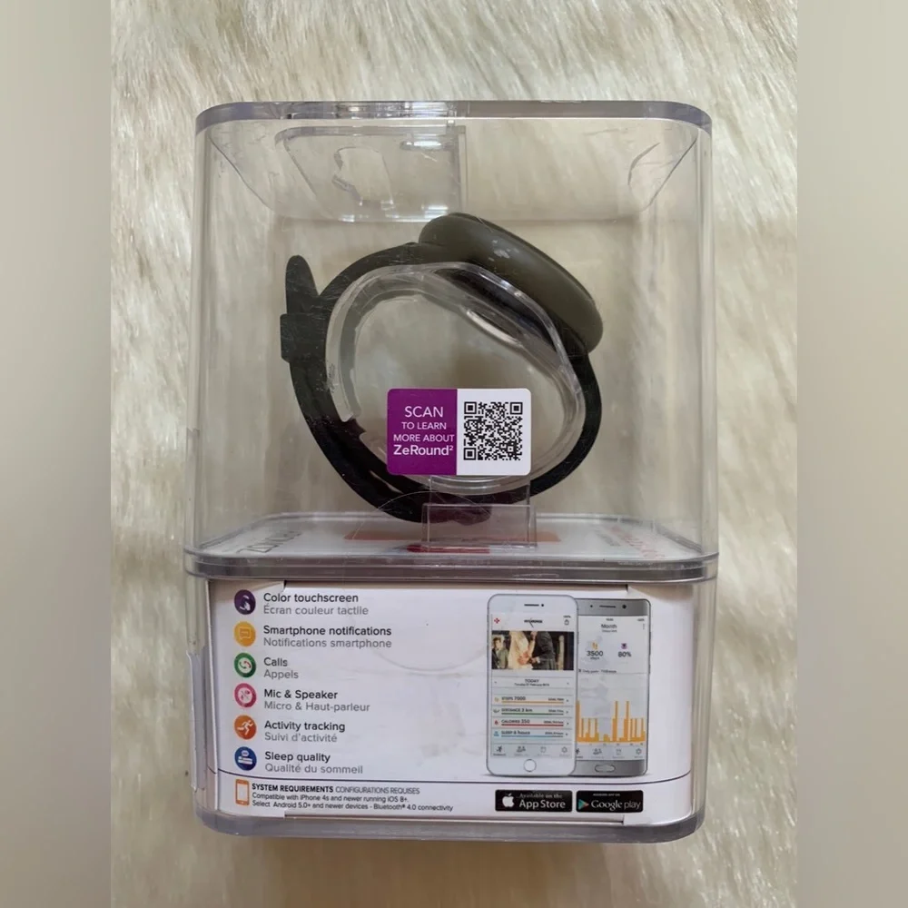 MyKronoz ZeRound2 Certified Refurbished Black Bluetooth Touchscreen Smart Watch
